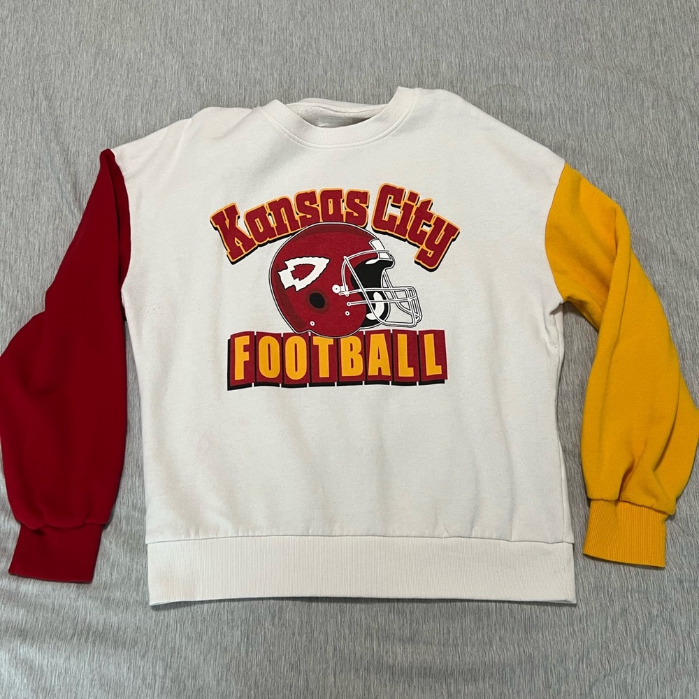 Kansas City Football Colorblock Sweatshirt